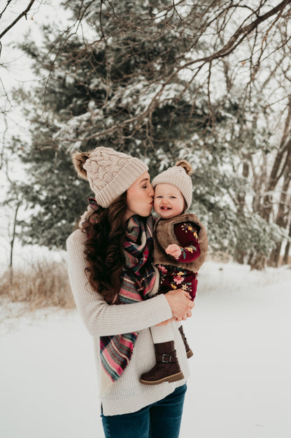 Mom and Me Beanie 2 Piece Matching Set